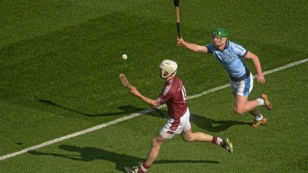 Neil McManus in action for Cushendall in the 2016 AIB All Ireland Club SHC Final against Na Piarsaigh at Croke Park.