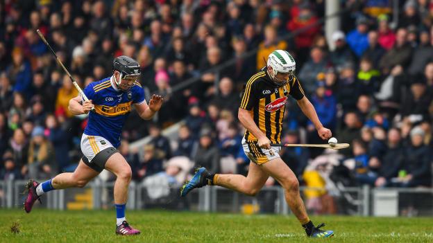 Padraig Walsh of Kilkenny in action against Willie Connors of Tipperary during the Allianz Hurling League Division 1A Round 4 match between Tipperary and Kilkenny at Semple Stadium in Thurles, Co Tipperary. 