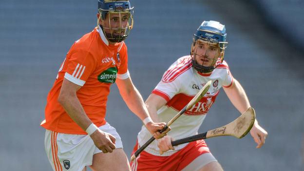 Brian Og McGilligan featured for Derry in the 2017 Nicky Rackard Cup final against Armagh.