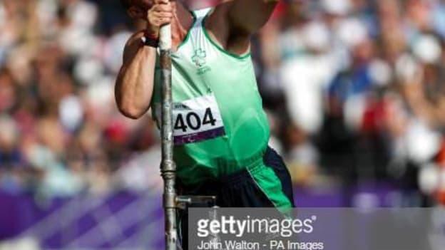 James McCarthy pictured competing in the Shot Put at the 2012 Paralympics in London.