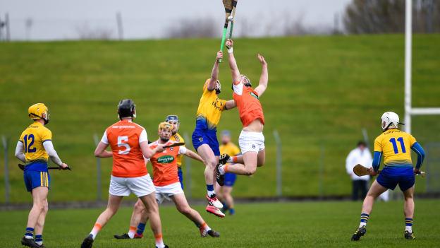 Armagh in action against Roscommon during the 2019 Allianz Hurling League Division 3A Final at Páirc Tailteann.