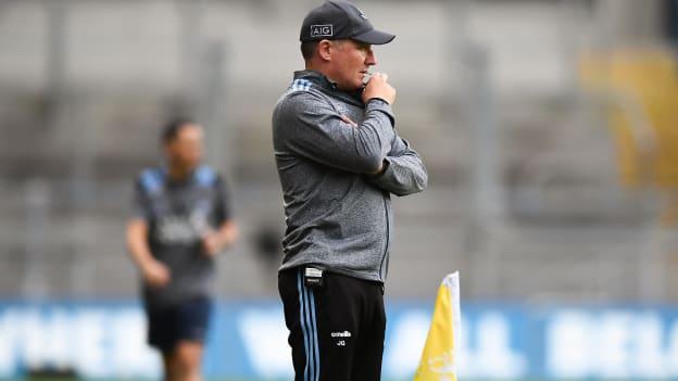 Dublin manager, Jim Gavin, is a composed and controlled figure on the sideline.