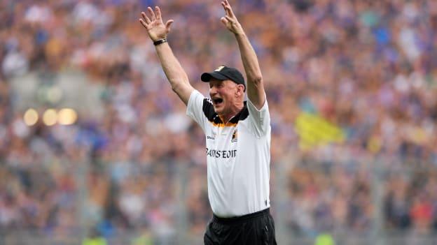 Kilkenny manager Brian Cody celebrating following the 2014 All Ireland SHC Final replay.