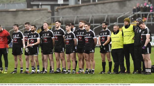 Kilcoo pictured before the 2016 Ulster SFC final.