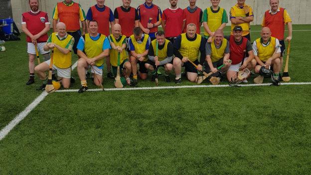 Players at a Half Pace Hurling session in Belfast.