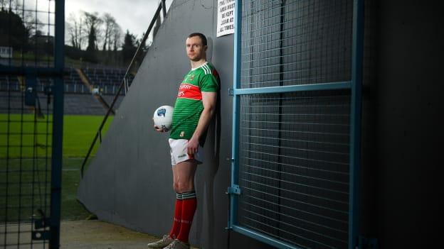 Keith Higgins of Mayo during a Media Event in advance of the Allianz Football League Division 1 Round 4 match between Monaghan and Mayo on Sunday at St. Tiernach's Park in Clones, Co Monaghan.