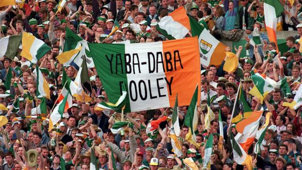 Offaly supporters on Hill 16 during the 1994 All-Ireland SHC Final. 