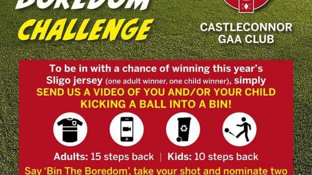 Castleconnor GAA club's 'Bin The Bordeom' challenge has been a big hit. 