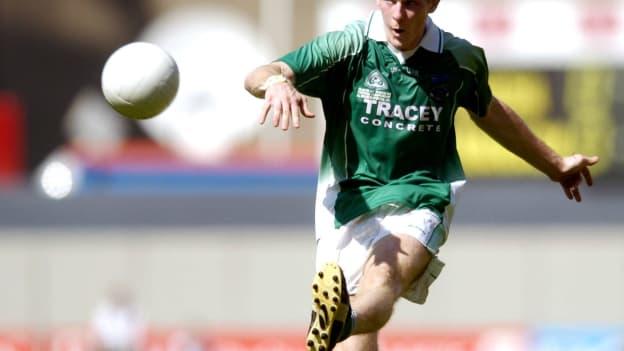 Tom Brewster kicking the winning point for Fermanagh against Armagh in the 2004 All-Ireland SFC Quarter-Final. 