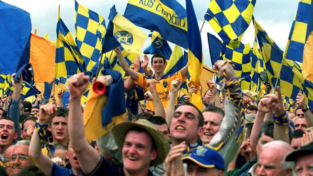 Roscommon supporters celebrate at Dr Hyde Park in 2001.