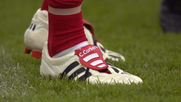 Colin Corkery had the confidence to wear a pair of white monogrammed football boots in the 2002 Munster SFC Final. His self-confidence was justified! 