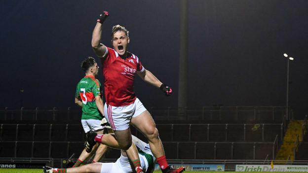 East Kerry's Darragh Roche celebrates at Austin Stack Park.