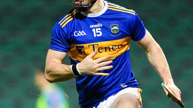Jake Morris celebrates after scoring the decisive goal for Tipperary against Cork at the LIT Gaelic Grounds.