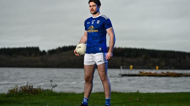 Thomas Galligan of Cavan stands for a portrait at Killykeen Forest Park in Cavan during the GAA Football All Ireland Senior Championship Series National Launch. 