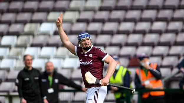 Joe Canning scored two second half points for Galway against Limerick at Pearse Stadium.