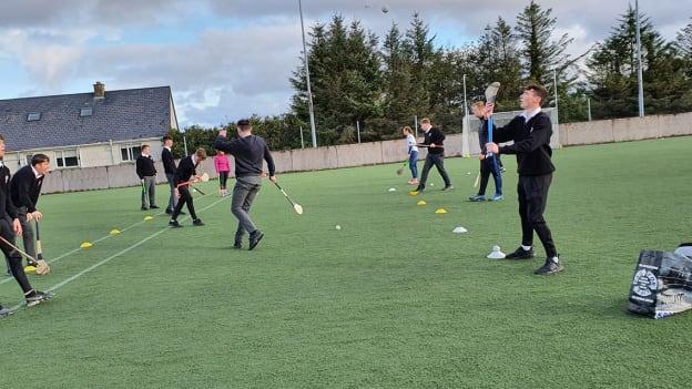 Developing strong club-school links has been crucial to the development of hurling in Dungloe. 