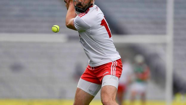 Damian Casey of Tyrone during the 2021 Nickey Rackard Cup Final match between Tyrone and Mayo at Croke Park in Dublin.