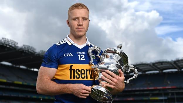Tipperary footballer, Teddy Doyle, pictured at the Tailteann Cup launch in Croke Park. 