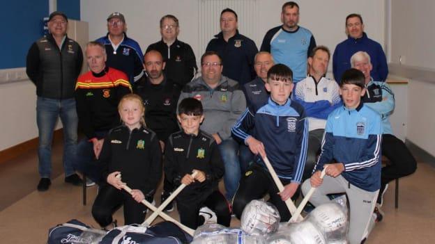 Mayo GAA clubs pictured with the equipment packs they recieved as a reward for their commitment and participation in the Táin Óg Cup. 