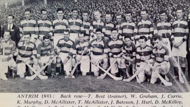 The Antrim team that was defeated in the 1943 All-Ireland Hurling Final by Cork. 
