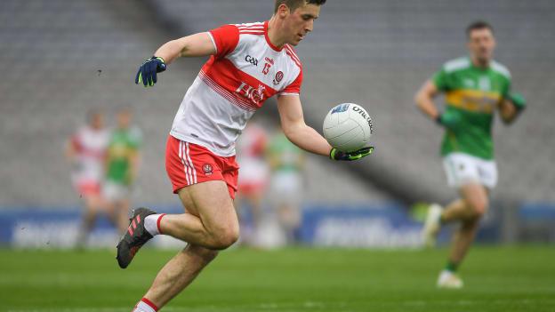 Shane McGuigan helped Derry to earn promotion from Division Four of the Allianz Football League.