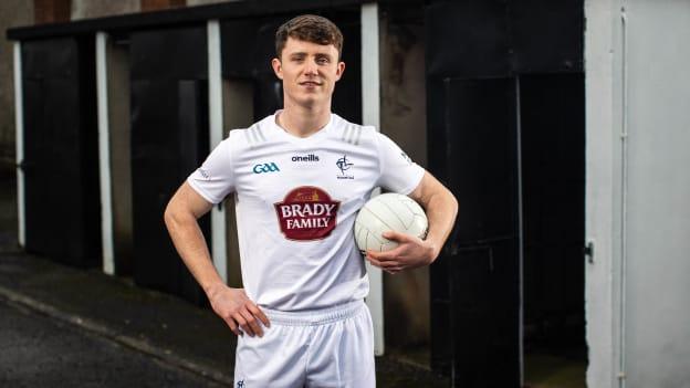 Kildare footballer, Alex Beirne, pictured at the announcement that the Brady Family has renewed their sponsorship of Kildare GAA, Kildare Camogie and Kildare LGFA for four more years. The family-run, Timahoe-based company, has been a proud sponsor of Kildare GAA since 2013. 
