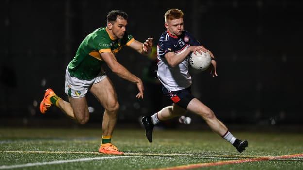 Tiernan Mathers in Connacht SFC action against Leitrim at Gaelic Park in April. Photo by David Fitzgerald/Sportsfile