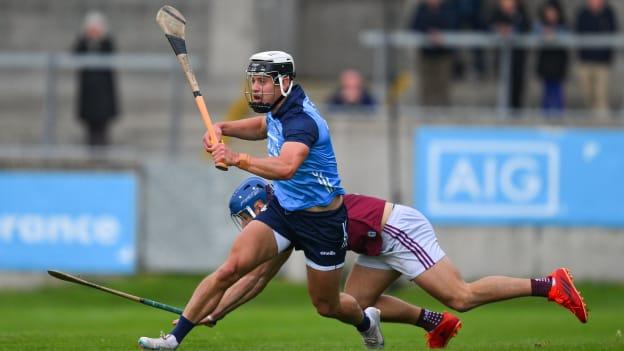 Cian Boland of Dublin is tackled by Gary Greville of Westmeath during the Leinster GAA Hurling Senior Championship Round 2 match between Dublin and Westmeath at Parnell Park in Dublin. Photo by Ray McManus/Sportsfile.