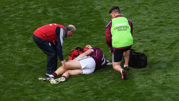 Galway's Joe Canning suffered an unfortunate injury against Clare at Croke Park.