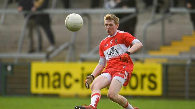 Christopher Bradley scored six points for Derry in their Allianz Football League victory over Limerick. 