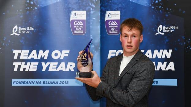 Kerry and UCC hurler, Shane Conway, pictured in 2018 after winning Bord Gáis Energy U-21 ‘B’ Championship Player of the Year at City Hall in Dublin for the second consecutive season.