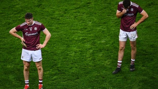 Cathal Mannion and Brian Concannon following Galway's Leinster SHC Final loss against Kilkenny last Saturday.