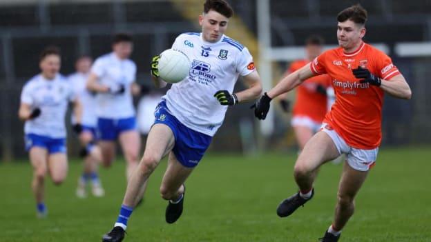 Armagh and Monaghan clashed in the EirGrid Ulster U20 Football Championship. Photo by Ulster GAA
