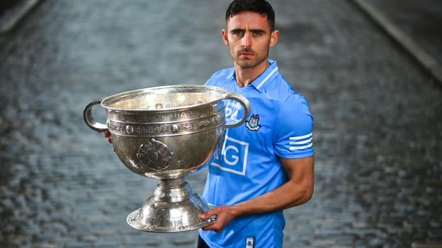 Niall Scully of Dublin poses for a portrait during the launch of the GAA Football All Ireland Senior Championship Series in Dublin.
