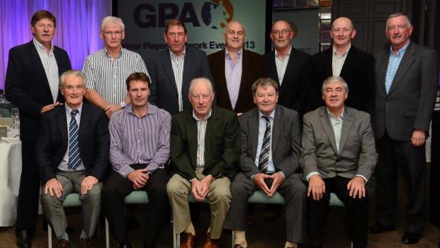 Martin McDermott, back left, pictured here with several other former Roscommon football stars at a GPA Former Players event in 2013.