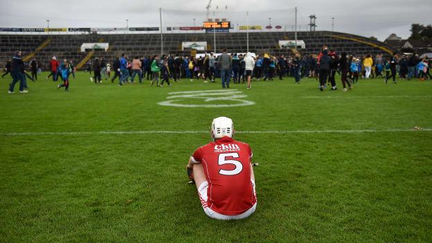 A dejected Eoghan Murphy after the game at the Gaelic Grounds.