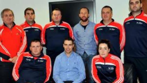 Colm Crowley, back row far right, pictured with Cork GAA's Coaching and Games Development team.