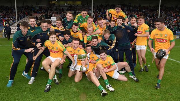 The Meath players celebrate 