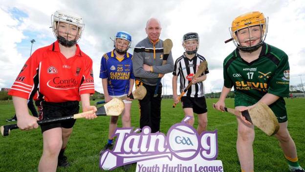 Kilkenny hurling legend, DJ Carey, pictured at the launch of the Táin Óg Youth Hurling League. 