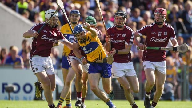 The Mannion brothers in action for Galway against Clare in the 2016 All Ireland SHC Quarter Final.