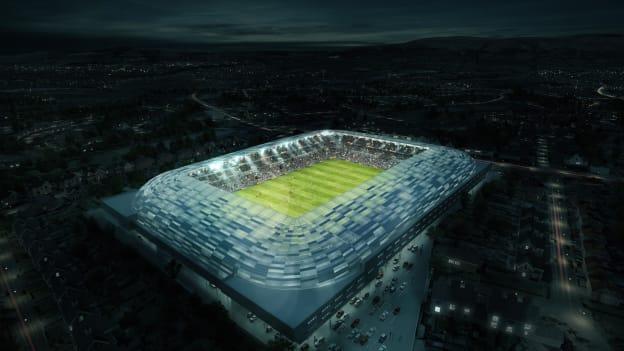 An artist's impression of what the new Casement Park might look like. 