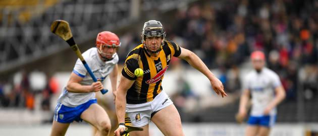 Walter Walsh of Kilkenny in action against Conor Dalton of Waterford during the Allianz Hurling League Division 1 Group B match between Kilkenny and Waterford at UMPC Nowlan Park in Kilkenny. 