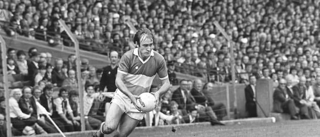 Kevin Kilmurray pictured playing for Offaly against Kildare in the 1980 Leinster Senior Football Championship semi-final. 