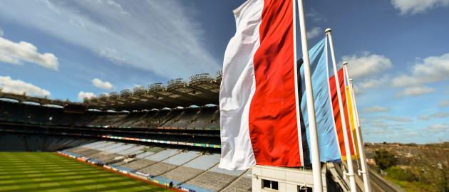 GAA. Viewpoint from the flag poles at Croke Park