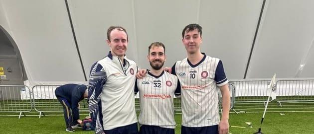 New York homegrown players, left to right, Pat Brennan, James Breen, and Gearoid Kennedy.