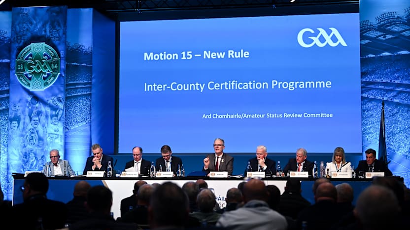 Amateur Status Review Committee motion passed at GAA Congress