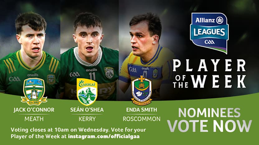 GAA.ie Footballer of the Week nominees