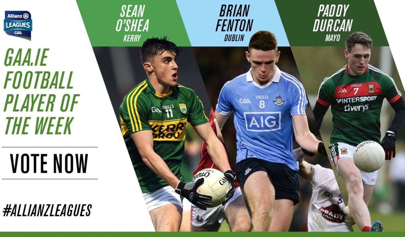 GAA.ie Footballer of the Week nominations