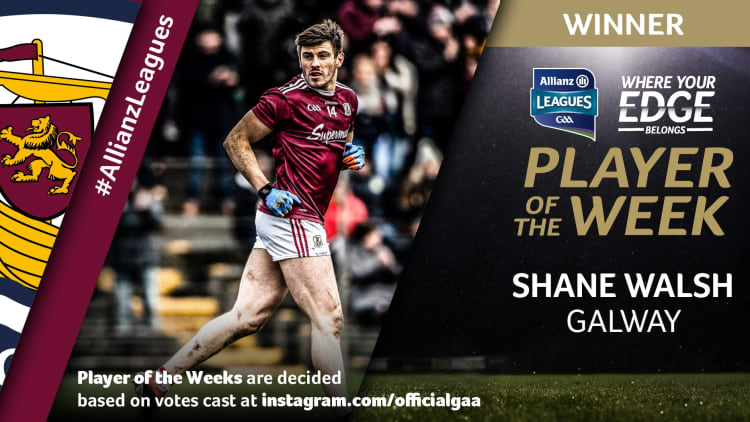 GAA.ie Footballer of the Week Shane Walsh.