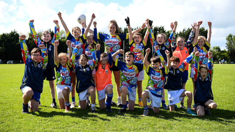 Meath footballer Emma Duggan at the launch of the Kellogg’s GAA Cúl Camps on-pack competition. Follow in the footsteps of Skryne GFC and your GAA club could win up to €25,000 in the Kellogg’s GAA Cúl Camps on-pack competition. To nominate your GAA club today, all that is required is to purchase a promotional box of Kellogg’s Corn Flakes, Rice Krispies or Bran Flakes. Using a unique on pack code, log on to kelloggsculcamps.gaa.ie/competition and nominate your club of choice.